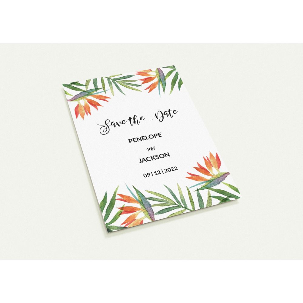Tropical Paradise Save the Date