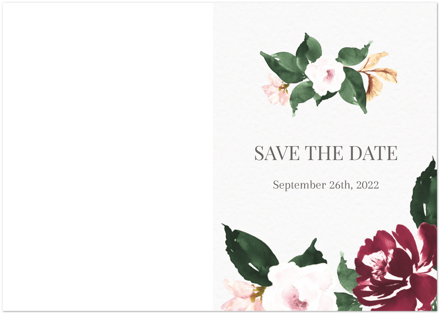 Full Blooms Save the Date